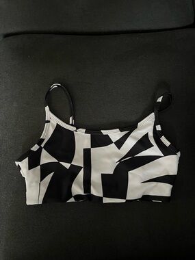 Abstract Print Sports Bra